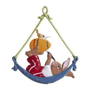 EO63 Bunny in Hammock Ornament
