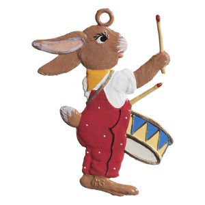 EO66 Bunny Boy Playing Drum Ornament