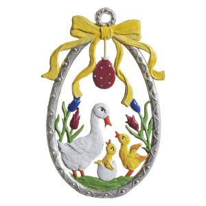 EO67 Egg with Duck Family Ornament