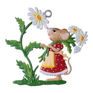 EO72 R Mouse with Daisy Ornament