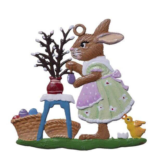 EO74 R Market Bunny Ornament EO74 R Market Bunny Ornament
