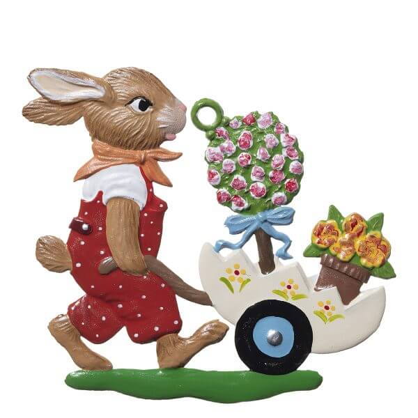 EO75 R Little Gardner Bunny Ornament EO75 R Little Gardner Bunny Ornament