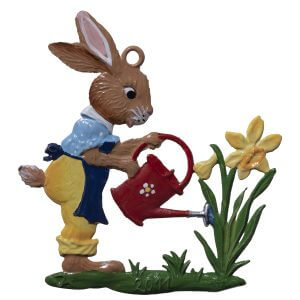 EO80 Bunny with Watering Can Ornament