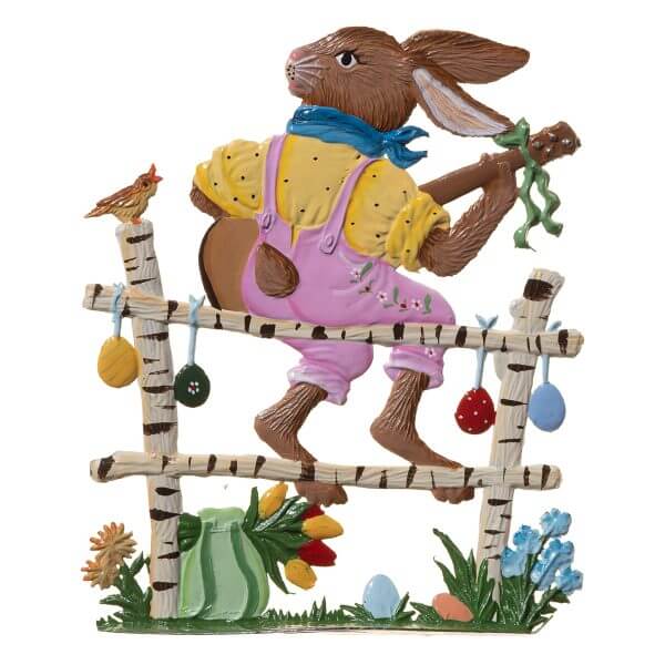 EO83 R Troubadour Bunny Ornament EO83 R Troubadour Bunny Ornament