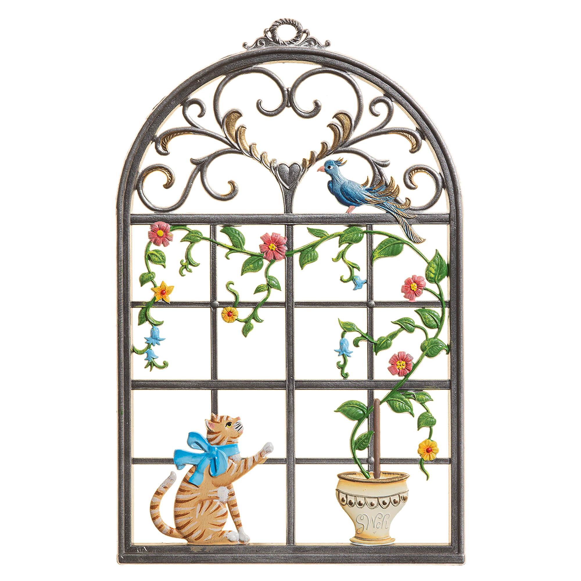 FC14 Window with Cat Wall Hanging