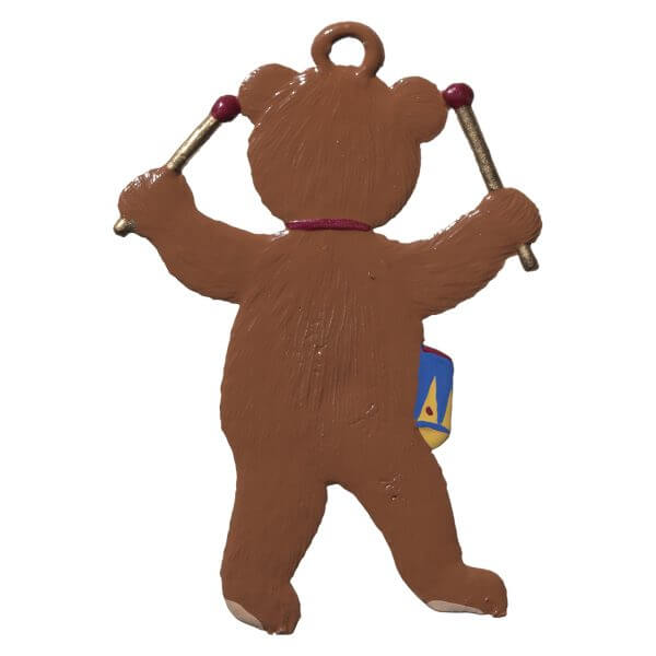 MO06 R Teddy Bear woith Drum Ornament MO06 R Teddy Bear woith Drum Ornament