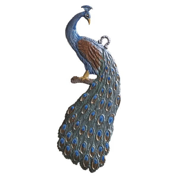 Peacock Ornament by Wilhelm Schweizer Reverse Peacock Ornament by Wilhelm Schweizer Reverse Image