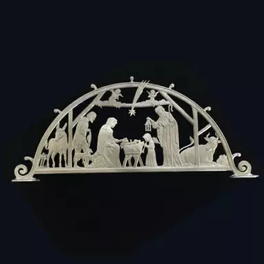 RC01 Standing Nativity Arch Unpainted