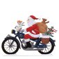SC14 R Santa On A Motorcycle