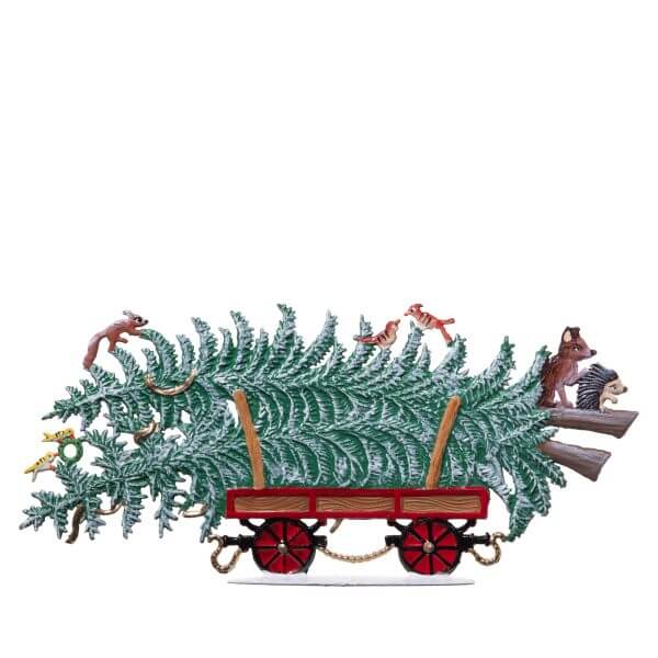SC17D R Train Car with Pine Trees and Animal Escort SC17D R Train Car with Pine Trees and Animal Escort