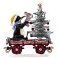 Train Car with Christmas Penguin by Wilhelm Schweizer Image