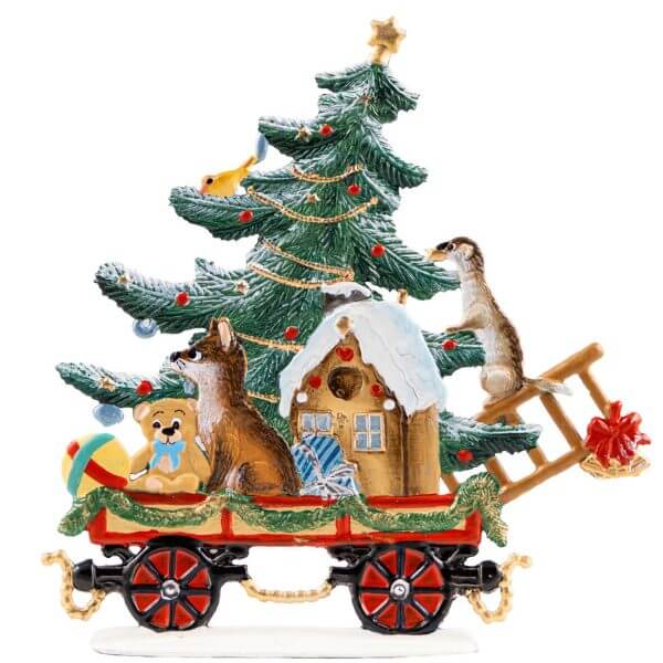 Train Car with Gift Delivery by Wilhelm Schweizer Train Car with Gift Delivery by Wilhelm Schweizer Image
