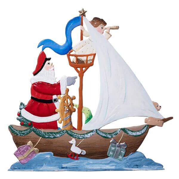 AHOY! Santa by Wilhelm Schweizer Reverse Image AHOY! Santa by Wilhelm Schweizer Reverse Image