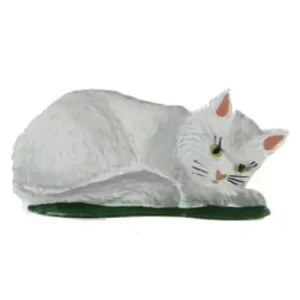 SO44W White Sleeping Cat