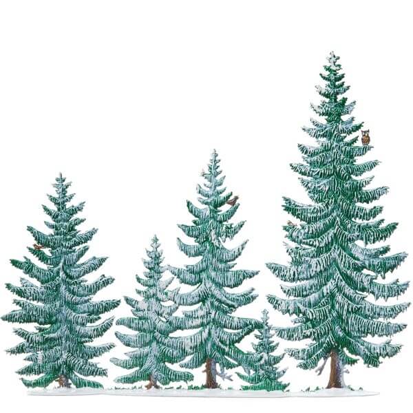 TC22W Winter Pine Tree Group